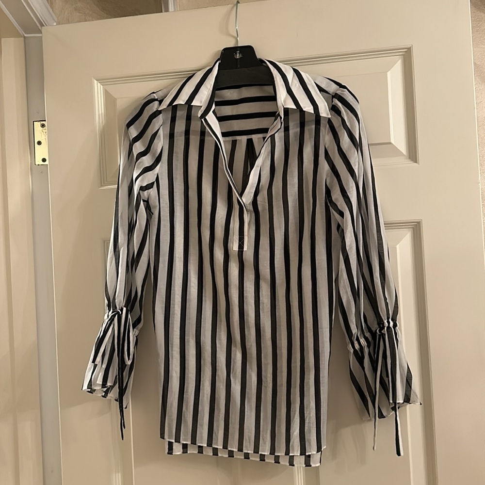 Alice and Olivia Striped Blouse